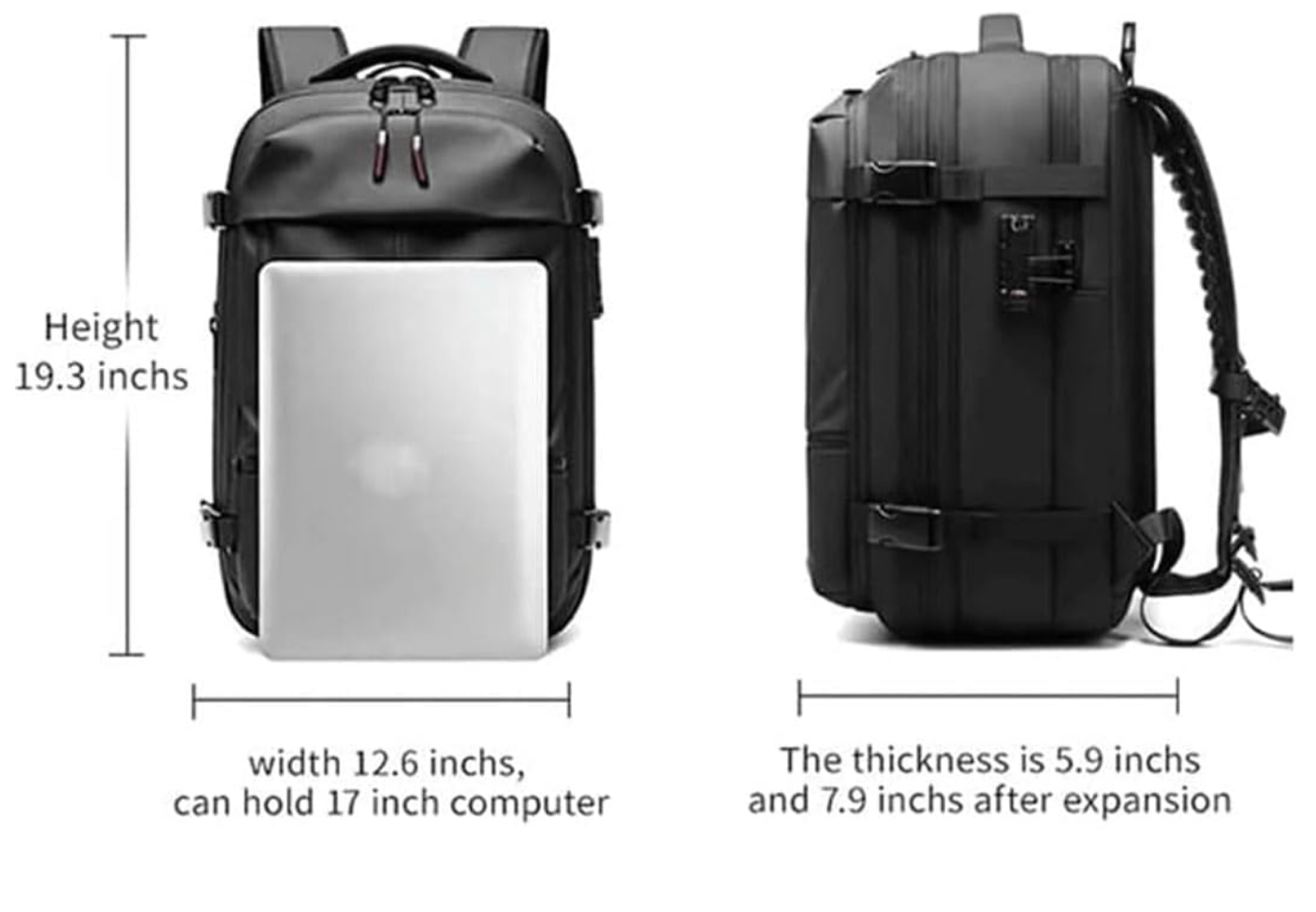 LUUX BAGS: Vacuum Compression Backpack